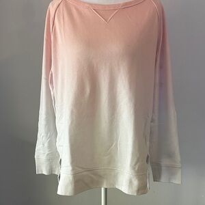 GAP Pink and White Ombre Sweatshirt